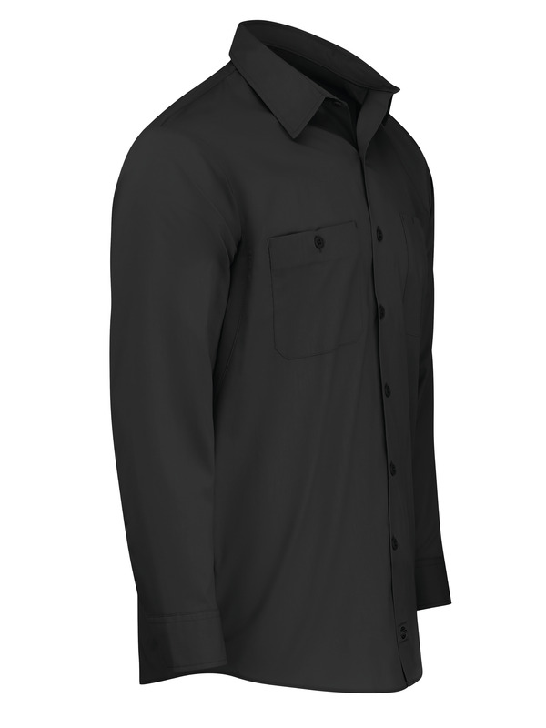 Men's Industrial WorkTech Ventilated Long-Sleeve Work Shirt With Cooling Mesh - Front