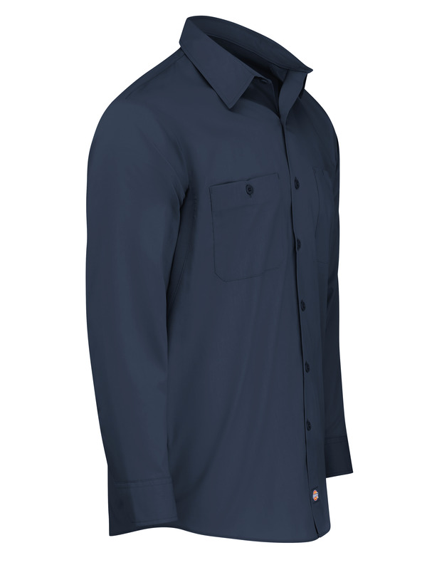 Men's Industrial WorkTech Ventilated Long-Sleeve Work Shirt With Cooling Mesh - Front