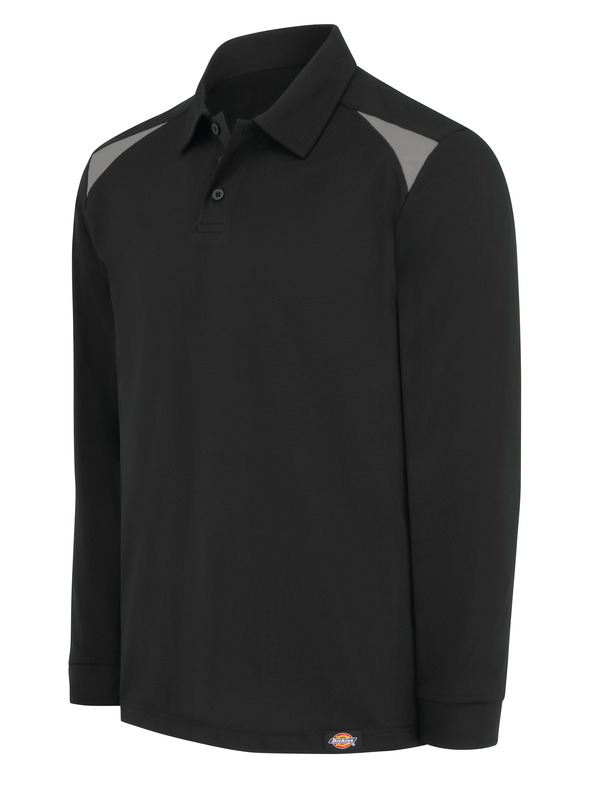 Men's Team Performance Long-Sleeve Polo - Front