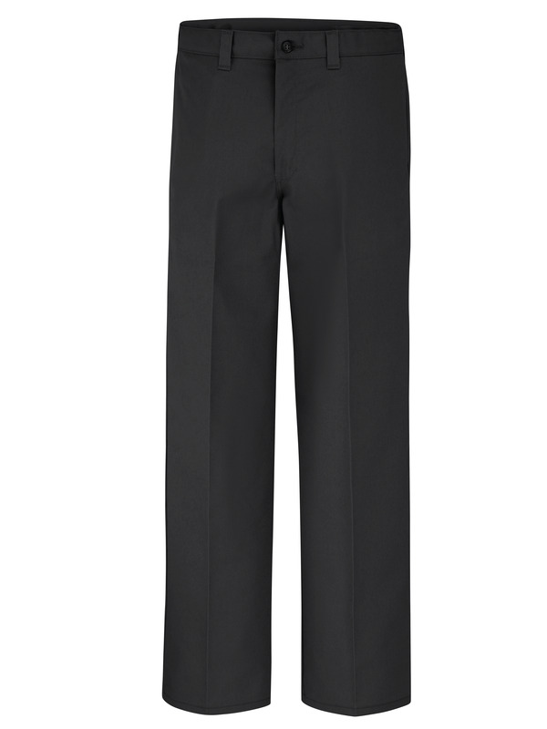 Men's Industrial Flat Front Comfort Waist Pant | Workwear Uniform Pant ...