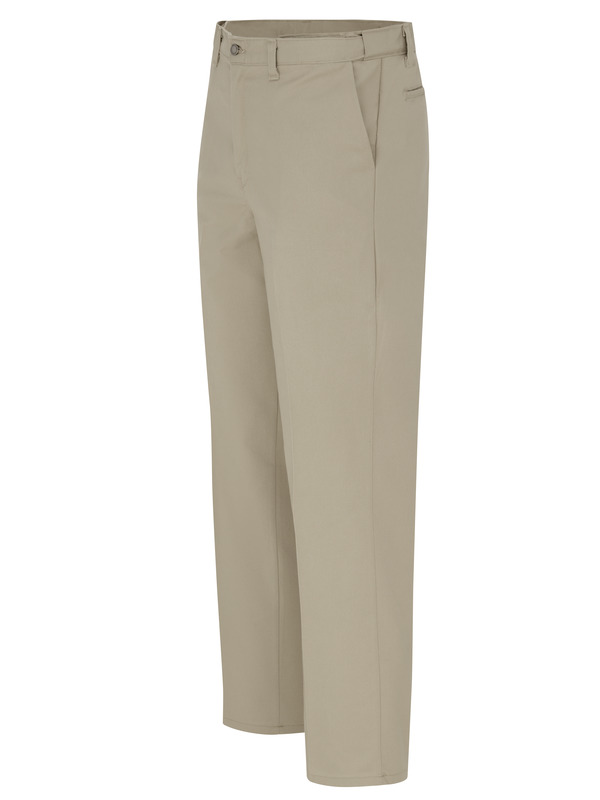 Men's Premium Industrial Flat Front Comfort Waist Pant - Front