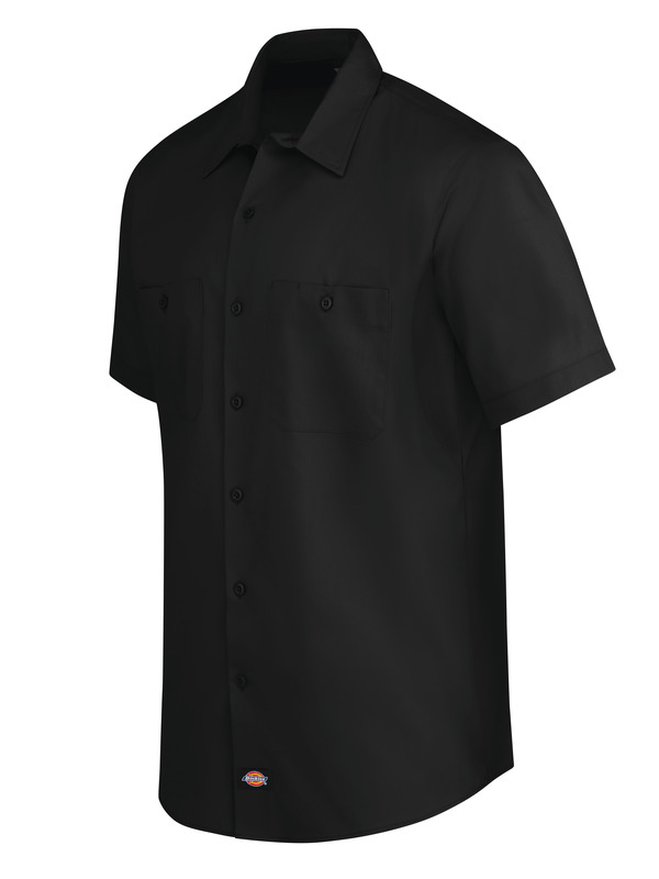 Men's Industrial WorkTech Ventilated Short-Sleeve Work Shirt With Cooling Mesh - Front