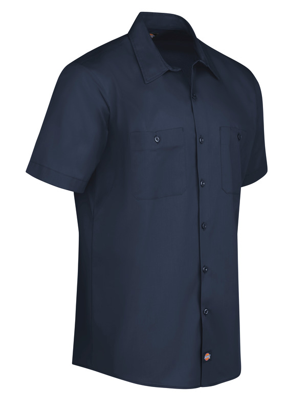 Men's Industrial WorkTech Ventilated Short-Sleeve Work Shirt With ...