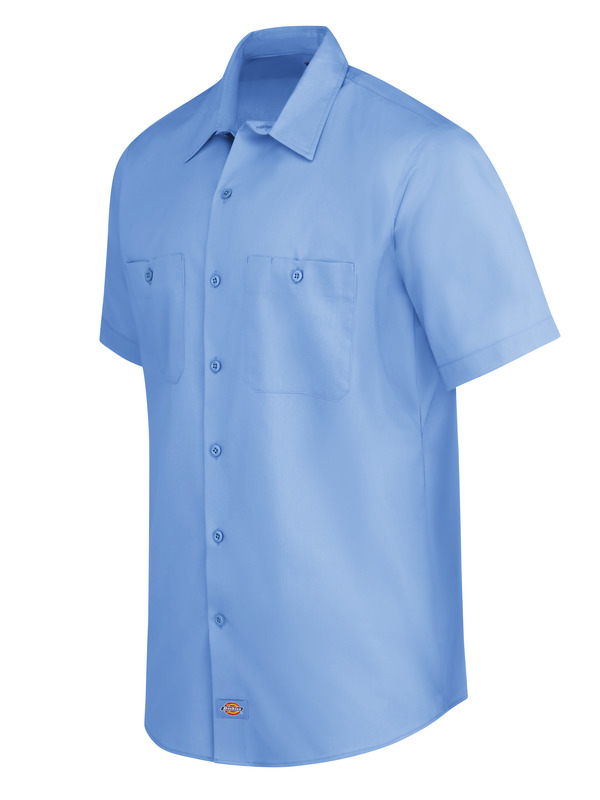 Men's Industrial WorkTech Ventilated Short-Sleeve Work Shirt With ...