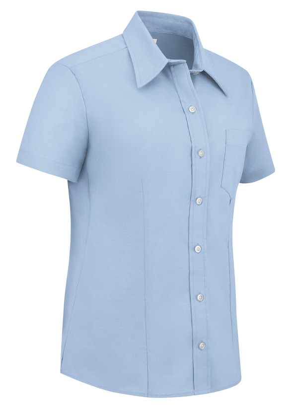 Women's Short-Sleeve Stretch Oxford Shirt - Front