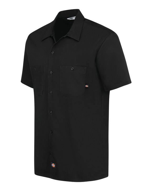 Men's Industrial Cotton Short-Sleeve Work Shirt - Front