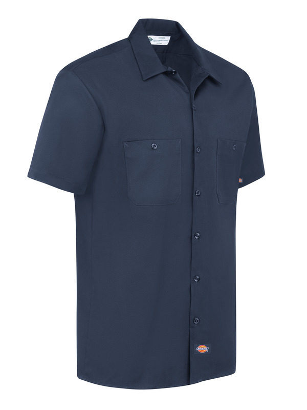 Men's Industrial Cotton Short-Sleeve Work Shirt - WWOF Wholesale ...