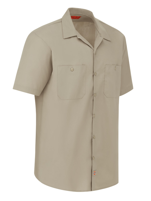 Men's Industrial Short-Sleeve Work Shirt - Front