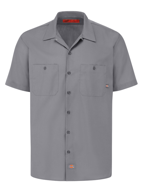 Men's Industrial Short-Sleeve Work Shirt | Workwear Uniform Shirt ...