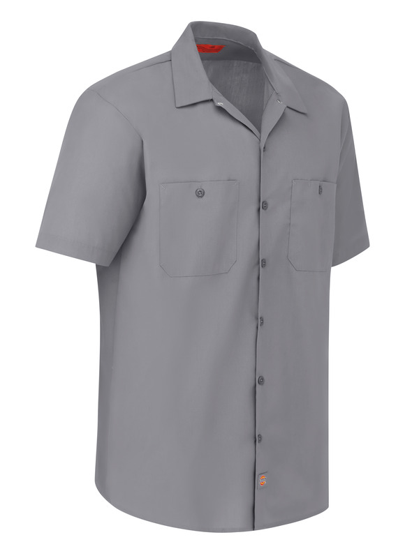 Men's Industrial Short-Sleeve Work Shirt - Front