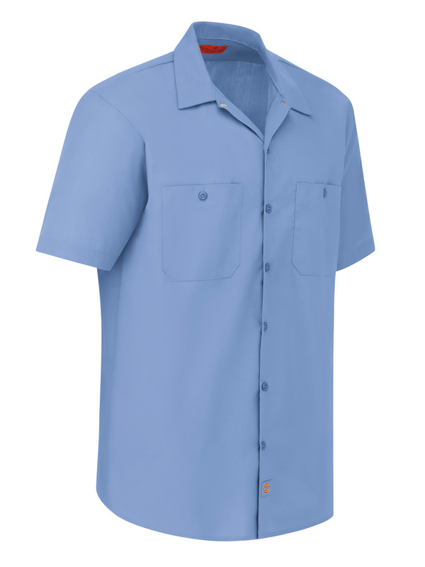 Men's Industrial Short-Sleeve Work Shirt - Front