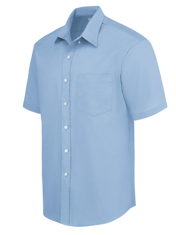 Men's Button-Down Oxford Short-Sleeve Shirt - Front
