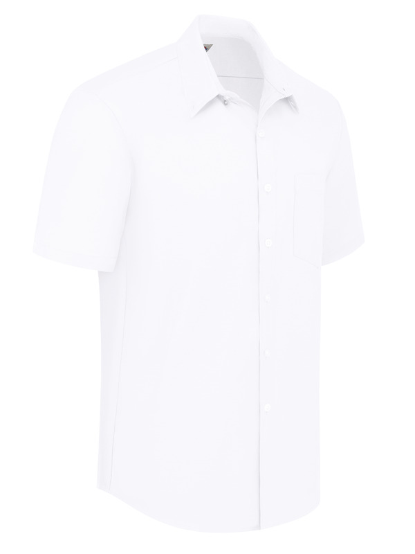 Men's Button-Down Oxford Short-Sleeve Shirt - Front