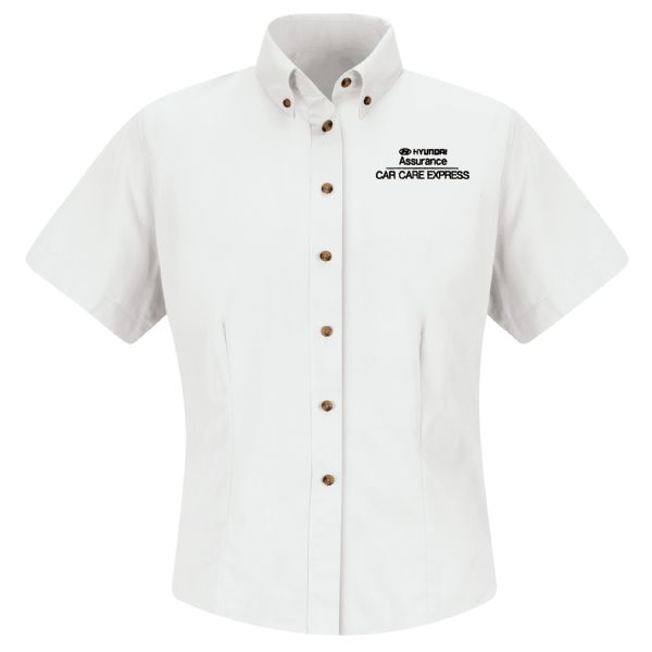 Hyundai® Assurance Car Care Express Women's Short Sleeve Meridian Performance Twill Shirt Hyundai® Assurance Car Care Express Women's Short Sleeve Meridian Performance Twill Shirt