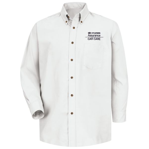 Hyundai® Assurance Car Care Men's Long Sleeve Poplin Dress Shirt Hyundai® Assurance Car Care Men's Long Sleeve Poplin Dress Shirt