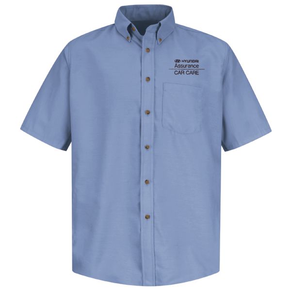 Hyundai® Assurance Car Care Men's Short Sleeve Poplin Dress Shirt Hyundai® Assurance Car Care Men's Short Sleeve Poplin Dress Shirt
