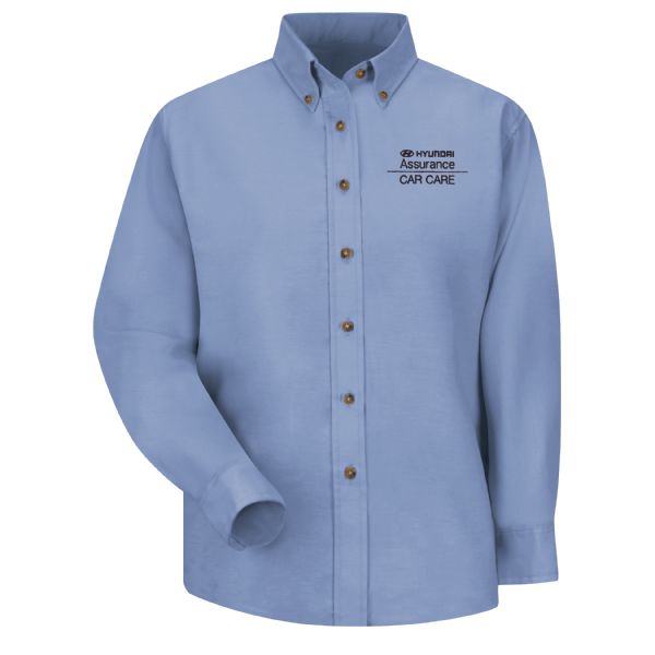 Hyundai® Assurance Car Care Women's Long Sleeve Poplin Dress Shirt Hyundai® Assurance Car Care Women's Long Sleeve Poplin Dress Shirt