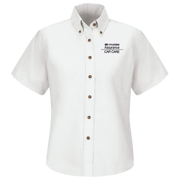 Hyundai® Assurance Car Care Women's Short Sleeve Poplin Dress Shirt Hyundai® Assurance Car Care Women's Short Sleeve Poplin Dress Shirt