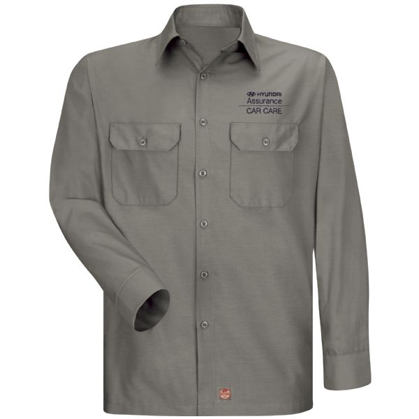 Hyundai® Assurance Car Care Men's Long Sleeve Solid Ripstop Shirt Hyundai® Assurance Car Care Men's Long Sleeve Solid Ripstop Shirt