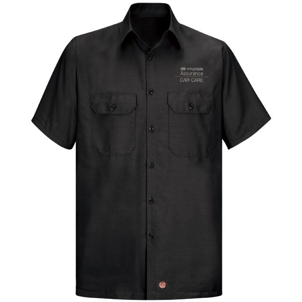 Hyundai® Assurance Car Care Men's Short Sleeve Solid Ripstop Shirt Hyundai® Assurance Car Care Men's Short Sleeve Solid Ripstop Shirt
