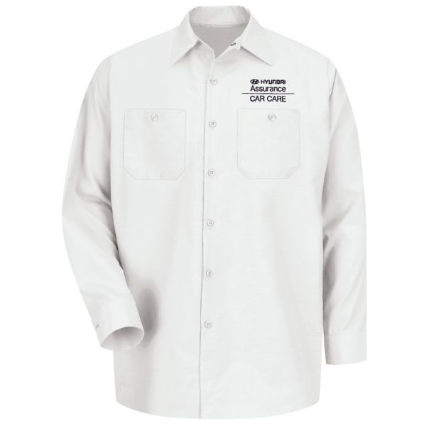 Hyundai® Assurance Car Care Men's Long Sleeve Industrial Work Shirt Hyundai® Assurance Car Care Men's Long Sleeve Industrial Work Shirt