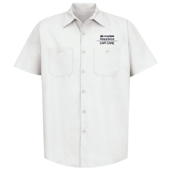 Hyundai® Assurance Car Care Men's Short Sleeve Industrial Work Shirt Hyundai® Assurance Car Care Men's Short Sleeve Industrial Work Shirt