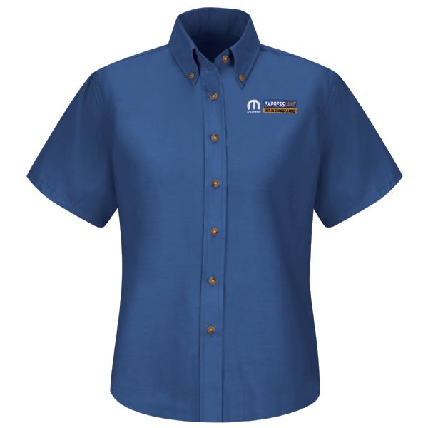 Mopar® Express Lane Women's Short Sleeve Poplin Dress Shirt Mopar® Express Lane Women's Short Sleeve Poplin Dress Shirt