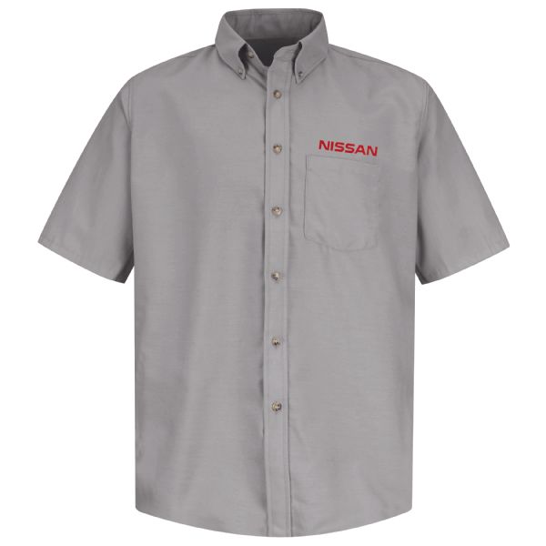 Nissan® Men's Short Sleeve Poplin Dress Shirt Nissan® Men's Short Sleeve Poplin Dress Shirt