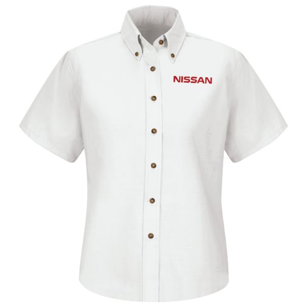 Nissan® Women's Short Sleeve Poplin Dress Shirt Nissan® Women's Short Sleeve Poplin Dress Shirt