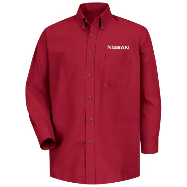 Nissan® Men's Long Sleeve Poplin Dress Shirt Nissan® Men's Long Sleeve Poplin Dress Shirt