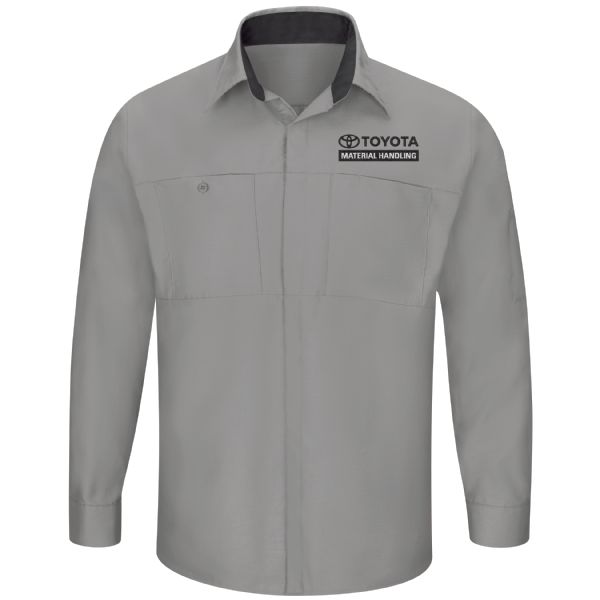 Toyota® Material Handling Men's Long Sleeve Performance Plus Shop Shirt