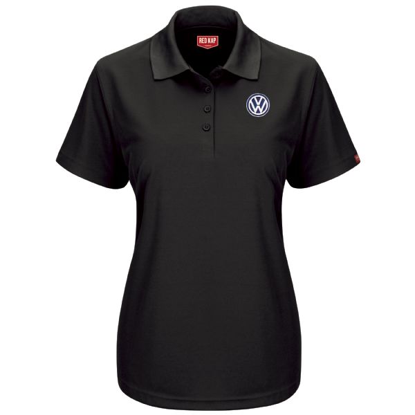 Volkswagen® Women's Short Sleeve Performance Knit® Pocketless Core Polo Volkswagen® Women's Short Sleeve Performance Knit® Pocketless Core Polo