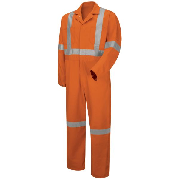 Hi-Visibility Button-Front Coverall With CSA Compliant Reflective Trim -  WWOF Wholesale Product Guide