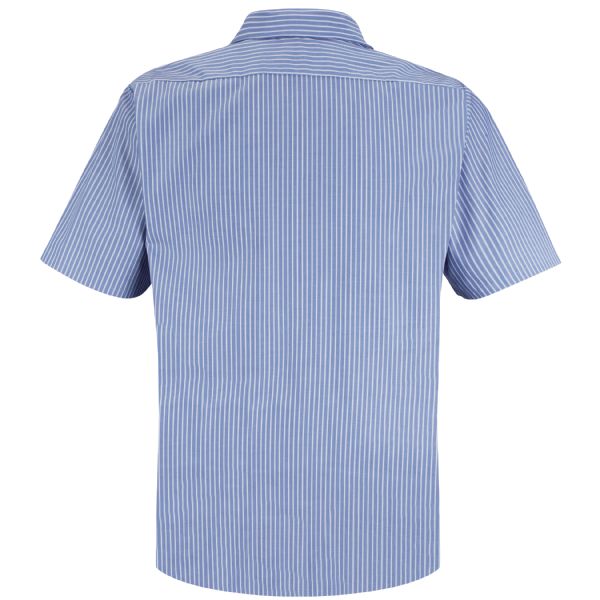 Men's Short Sleeve Striped Work Shirt - WWOF Wholesale Product Guide