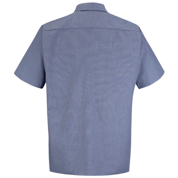 Men's Short Sleeve Geometric Microcheck Work Shirt - WWOF Wholesale ...