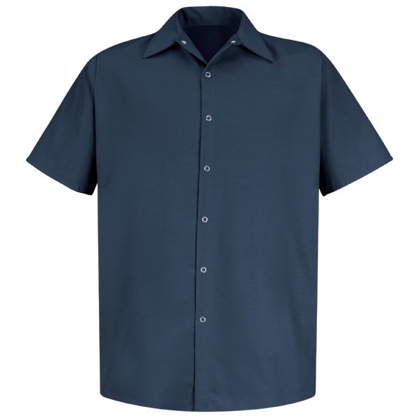 Men's Short Sleeve Specialized Pocketless Work Shirt - WWOF Wholesale ...
