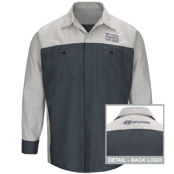 Hyundai® Assurance Car Care Long Sleeve Technician Shirt Hyundai® Assurance Car Care Long Sleeve Technician Shirt