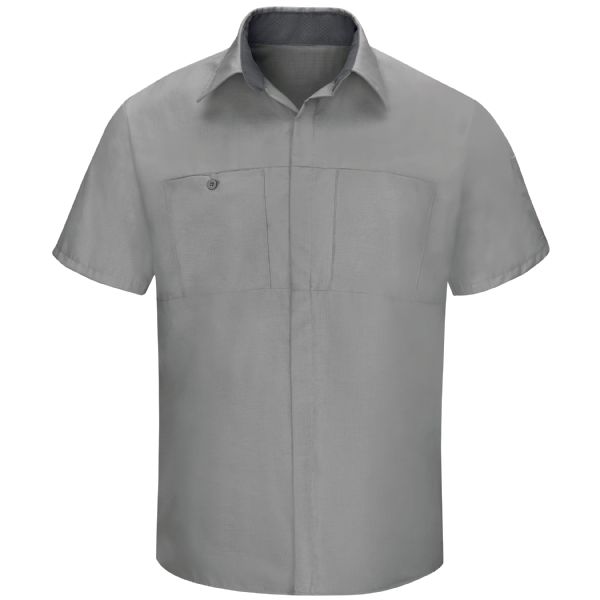 Men's Short Sleeve Performance Plus Shop Shirt With Oilblok Technology ...