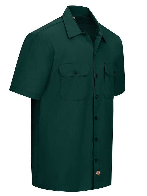 Dickies Mens Short-Sleeve Work Shirt, 5XL, Hunter Green : :  Clothing, Shoes & Accessories