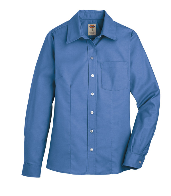 Women's Long-Sleeve Stretch Oxford Shirt | Dickies®B2B