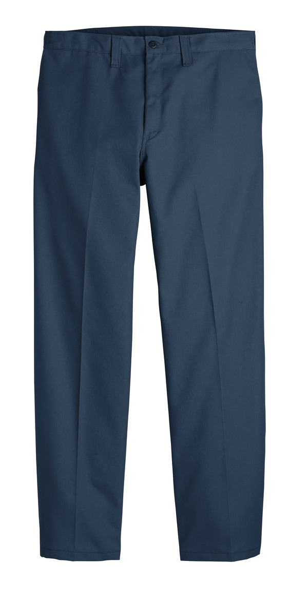Men's Industrial Flat Front Comfort Waist Pant, Workwear Uniform Pant