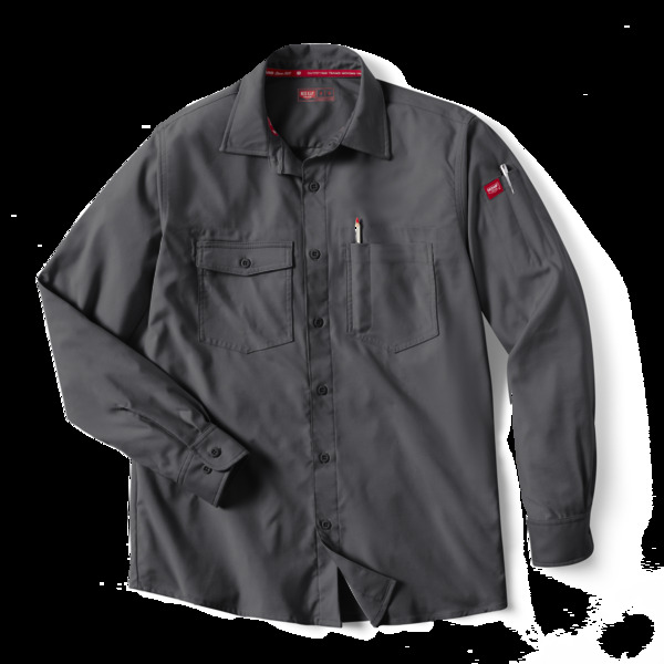 Dickies Camicia Da Lavoro Uomo Manica Lunga Cooling – Grigio Antracite, Tessuto Traspirante